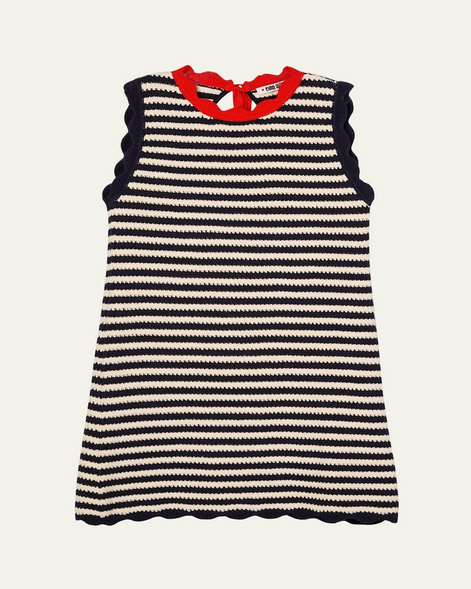 Fasano Stripe Crochet Shift Dress